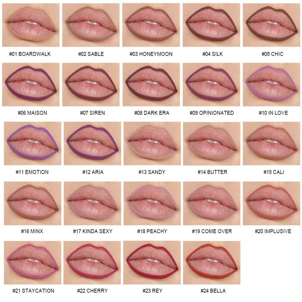 Waterproof Matte Lip Liner Pencil – Vegan & Long-Lasting Lip Liner Pencil Axl