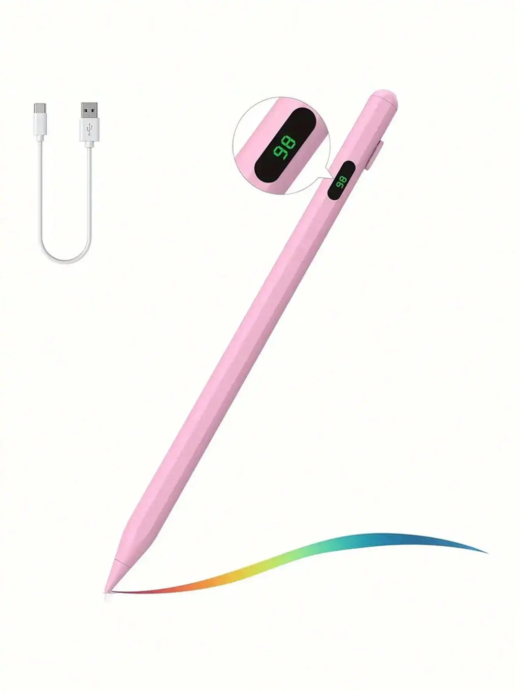 Magnetic Capacitive Stylus Pen – Tilt & Palm Rejection for Tablets Tablet Stylus Pen Axl Pink