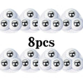 360° Swivel Caster Wheels – Heavy-Duty White Plastic Chair Casters Swivel Caster Wheels Axl 8pcs