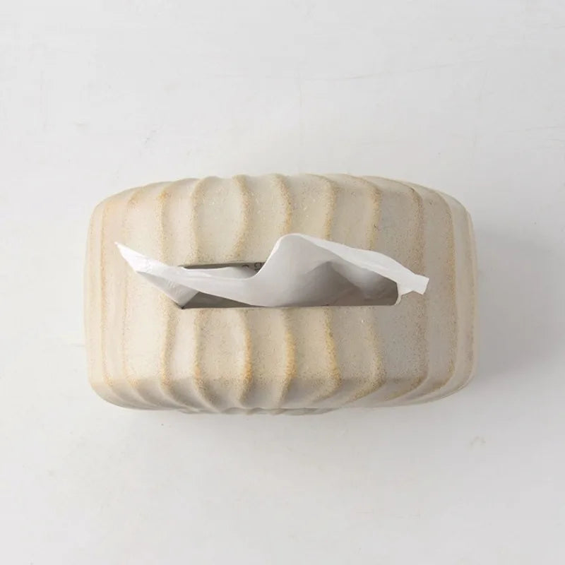Luxury Resin Tissue Box – Modern Desktop Napkin Holder Decorative Tissue Holder Axl