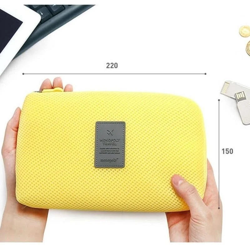 Travel Digital Organizer Bag – USB Cable, Earphone & Gadget Travel Organizer Bag Axl