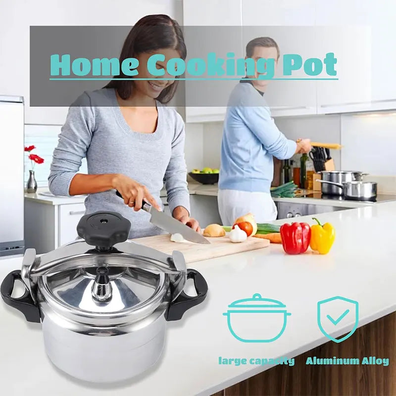 PGY 3L/5L Aluminum Pressure Cooker Canner with Safety Lock Pressure Cooker Canner Axl