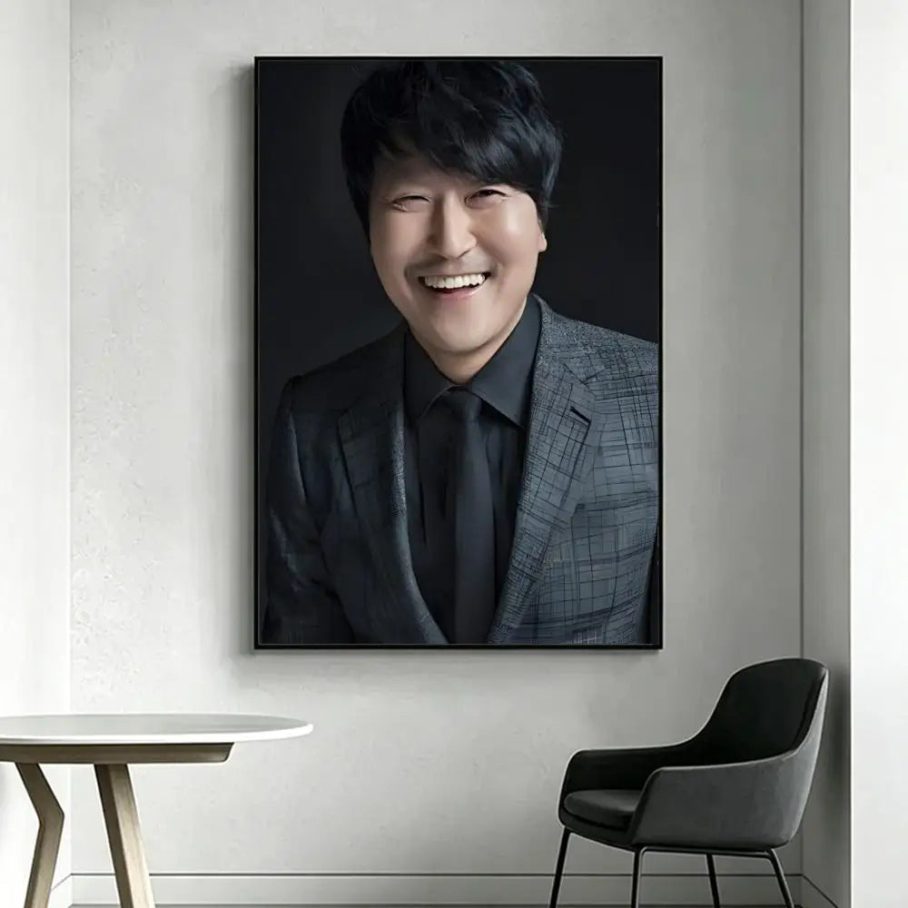 Song Kang-ho HD Art Poster | Waterproof Sticky Wall Decor Wall Art Poster Axl White3 40X50cmNoframe