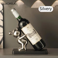 Ceramic Cartoon Wine Rack – Creative Home & Bar Décor Ceramic Wine Rack Axl Silvery