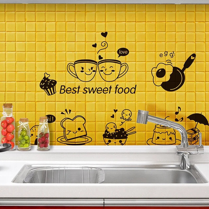 Kitchen Coffee Wall Sticker – Removable Vinyl Decal Art Wall Decal Sticker Axl