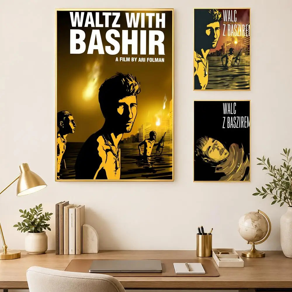 Waltz With Bashir Movie Poster – HD Self-Stick PVC Wall Art Movie Wall Poster Axl