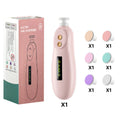 Baby Electric Nail Trimmer – Safe Infant Fingernail Polisher Baby Nail Trimmer Axl Rechargeable Pink