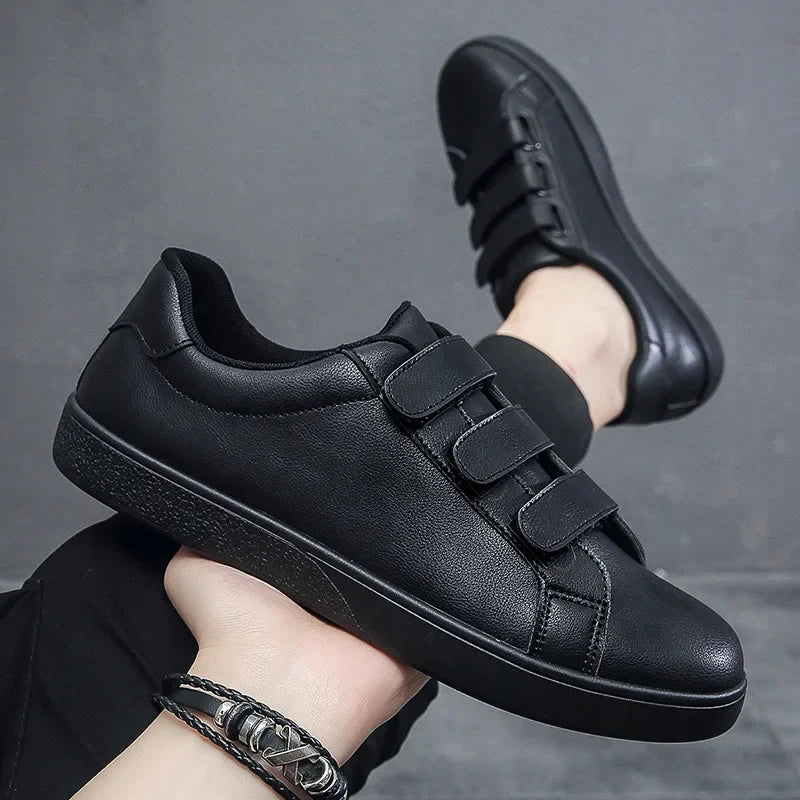 Men's White Non-Slip Flat Loafers – Casual Skate Sneakers Casual Flat Loafers Axl black 44
