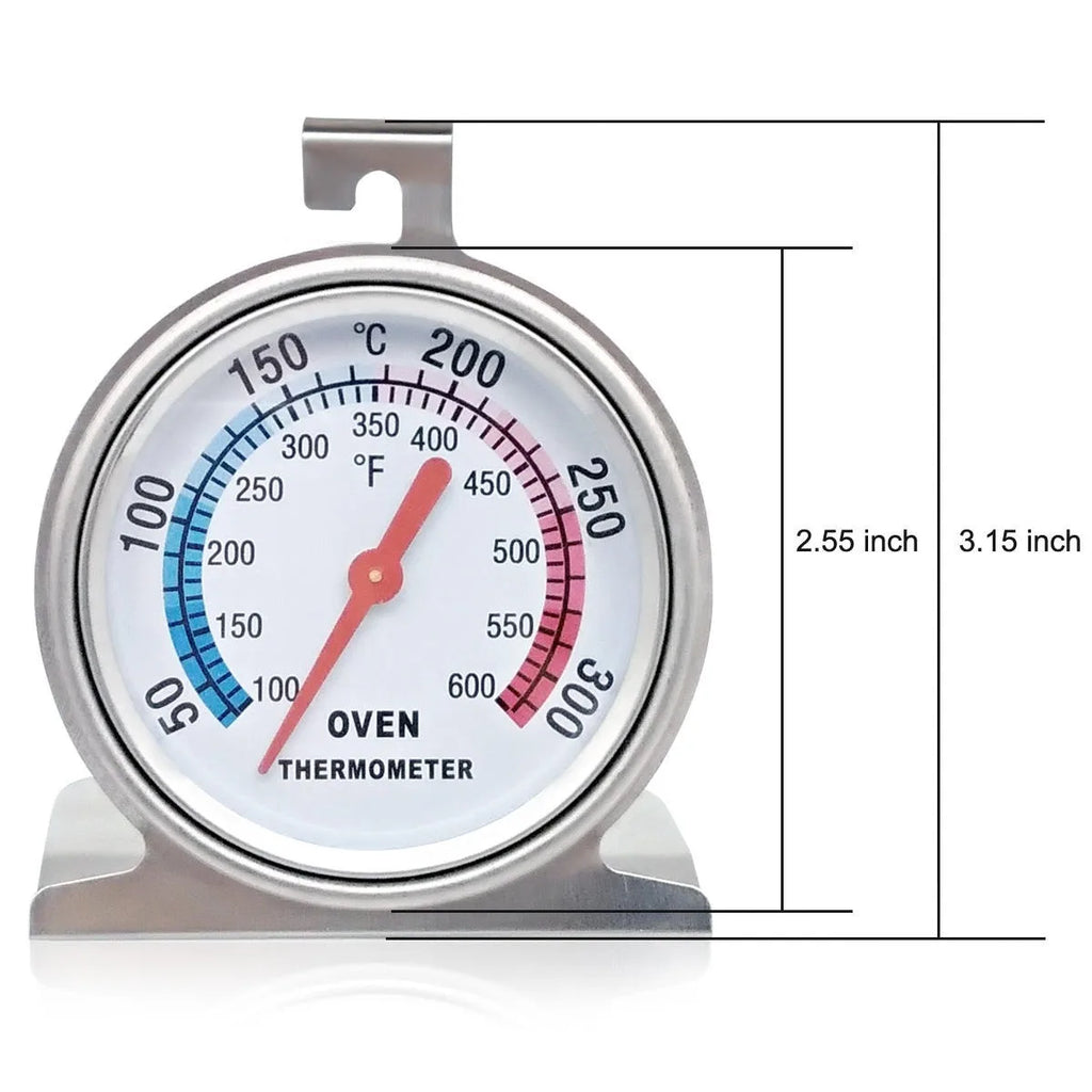 Stainless Steel Oven Thermometer 2.75" Dial – BBQ & Baking Oven Thermometer Axl