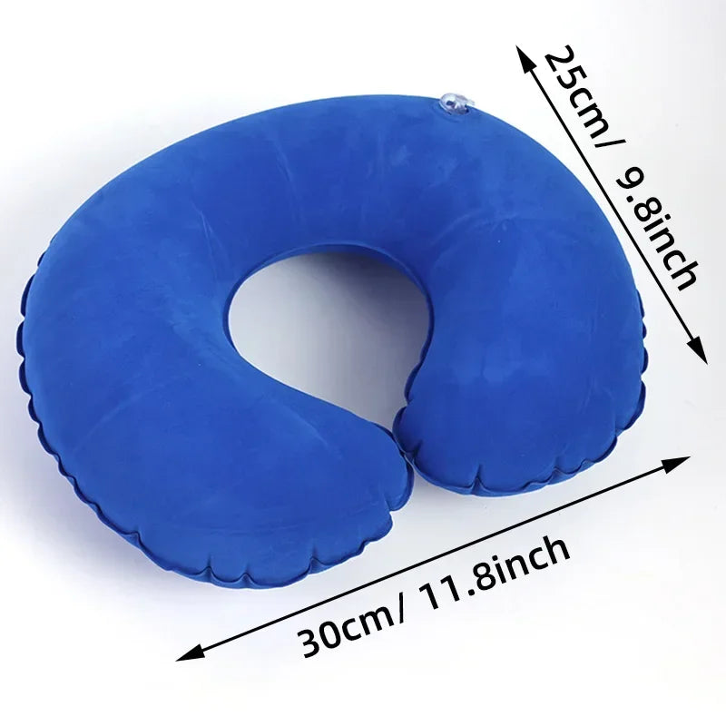 Inflatable U-Shape Travel Neck Pillow for Airplane & Car Travel Neck Pillow Axl