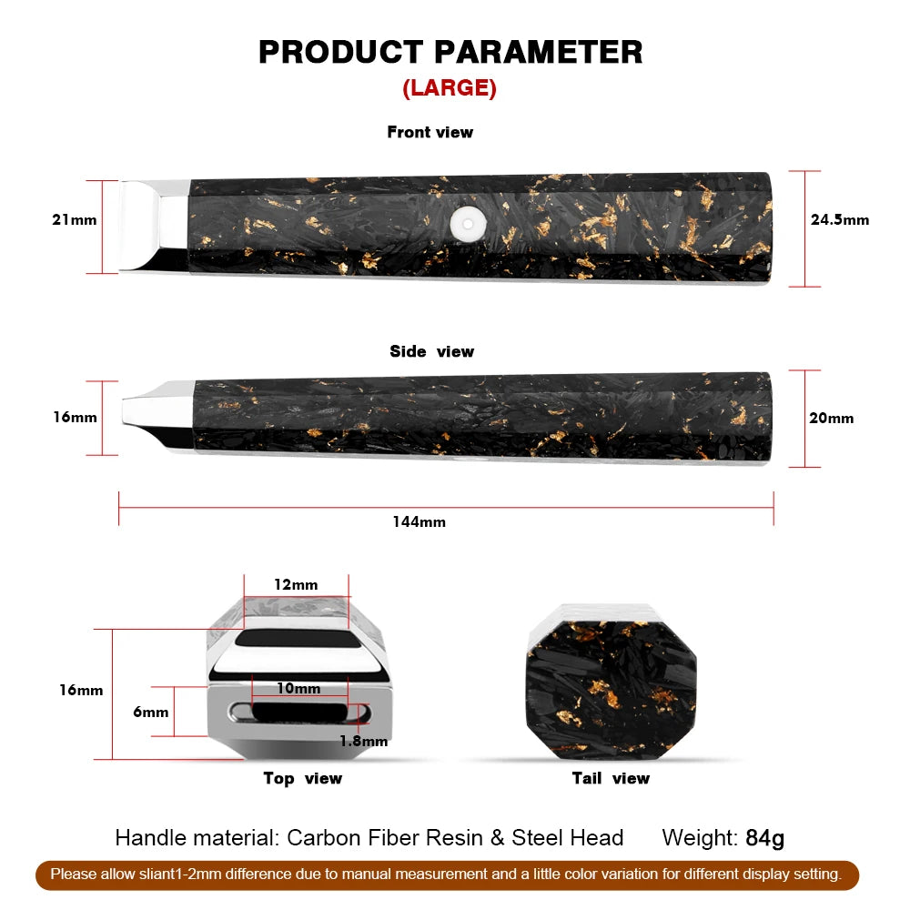 Resin Carbon Fiber Knife Handle – DIY Japanese Sashimi Knife Knife Handle Blank Axl