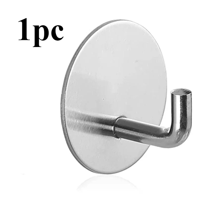 Wall-Mounted Shower Hook – Adhesive Bathroom Hanger Organizer Bathroom Hook Hanger Axl