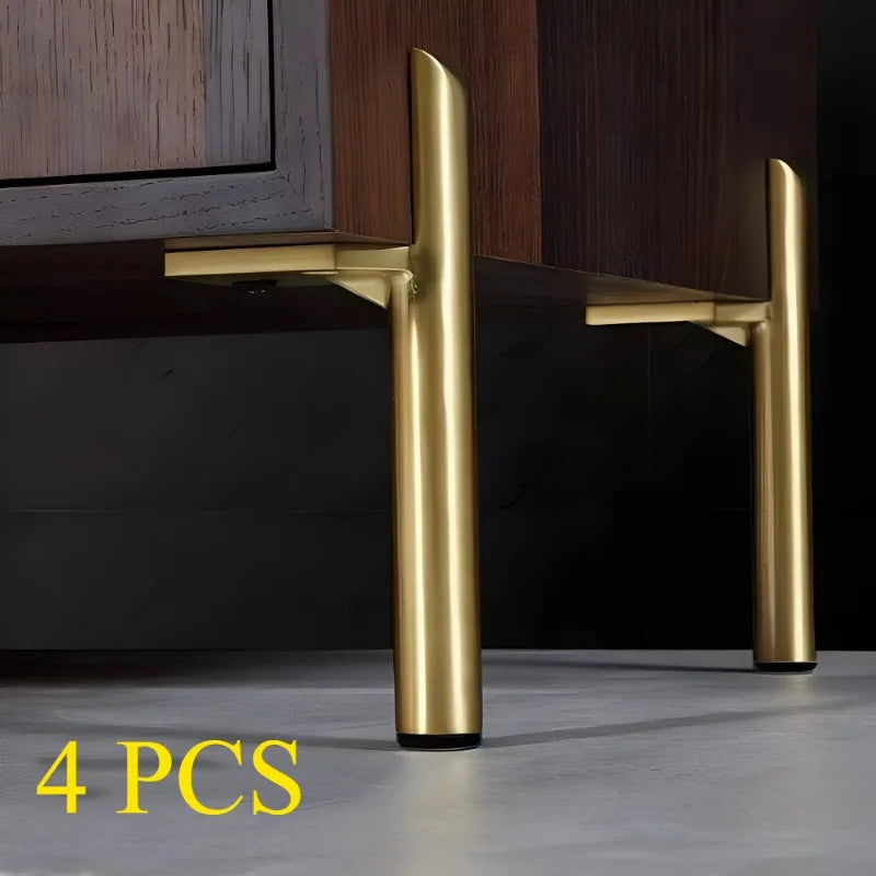 4-Pack Gold Metal Furniture Legs – Tables, Cabinets & Sofas Furniture Legs Axl Golden