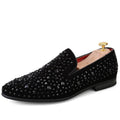 Men's Rhinestone Pointed Toe Dress Loafers | Party & Wedding Men's Dress Loafers Axl Black 44