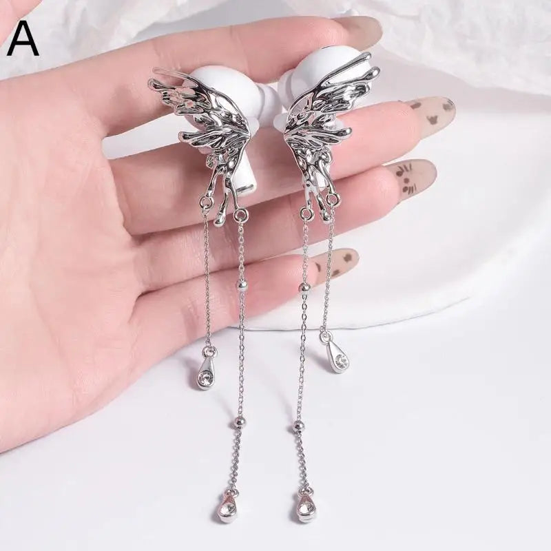 Rhinestone Earphone Charms – Decorative Earbud Clips (1 Pair) Earbud Decoration Clips Axl A