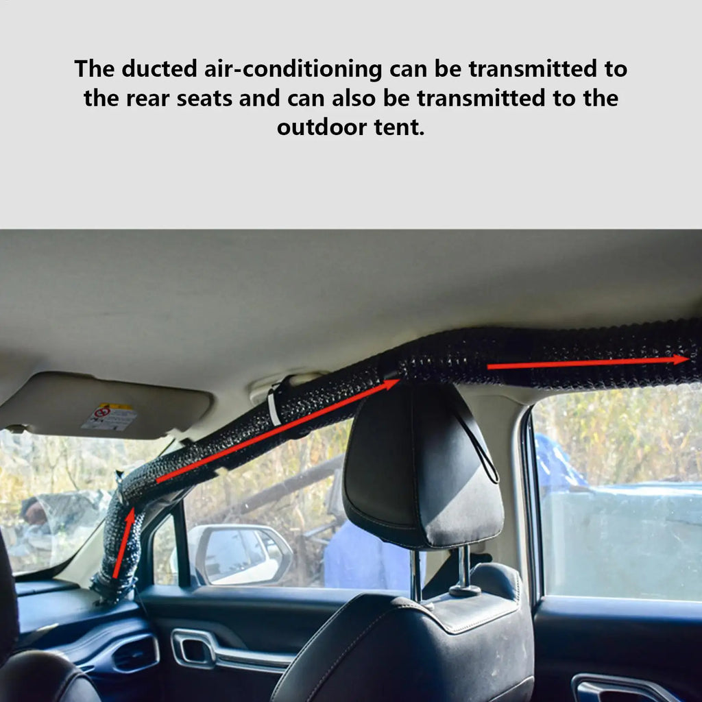 Car AC Vent Extender – Foldable Hose for SUV RV & Back Seat Car AC Vent Extender Axl