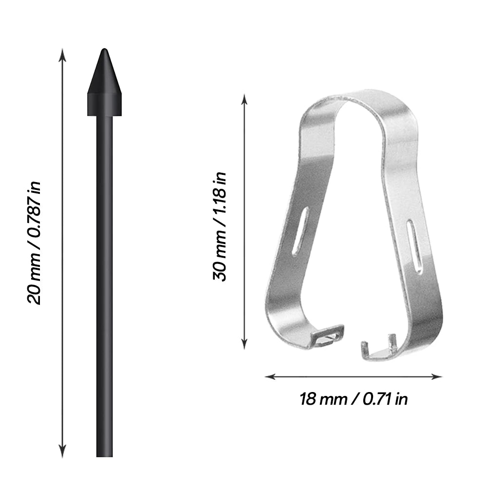 Samsung Galaxy Tab S Pen Replacement Tips 5-Pack + Removal Clip Stylus Pen Nibs Axl