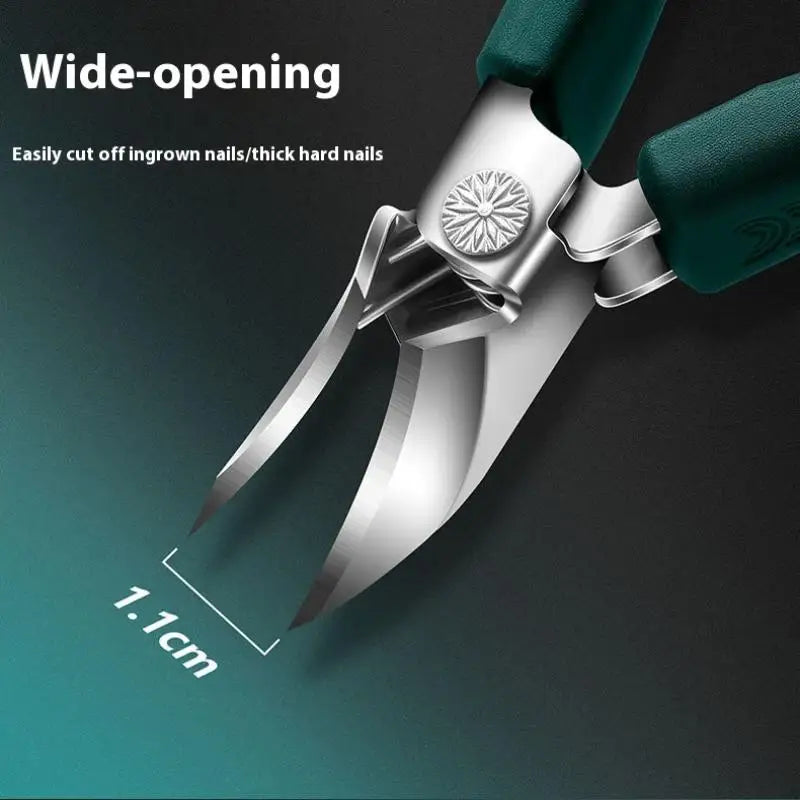 Anti-Splash Slanted Nail Clipper – Stainless Steel Toenail Tool Nail Clipper Axl