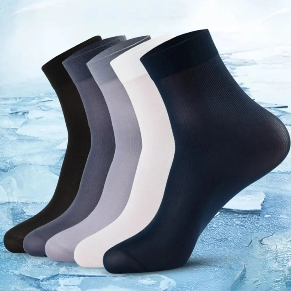 10 Pairs Men's Bamboo Fiber Ankle Socks – Ultra-Thin Breathable Men's Ankle Socks Axl