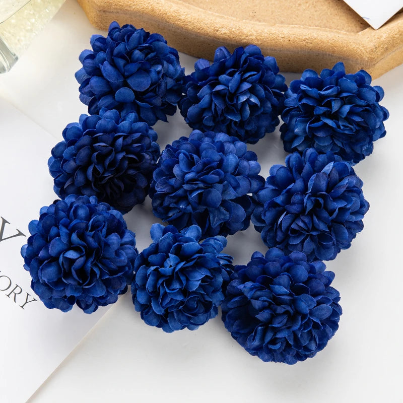Silk Artificial Hydrangea Flower Heads – 10 or 100 Pcs DIY Decor Artificial Flower Heads Axl color 9 10pieces
