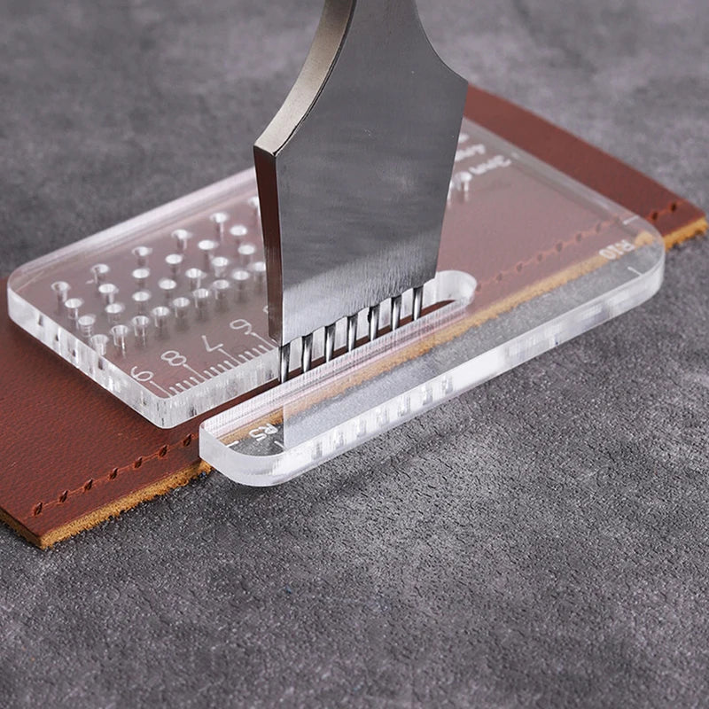 Acrylic Leather Cutting Ruler – 4mm Transparent Distance Guide Leathercraft Ruler Axl