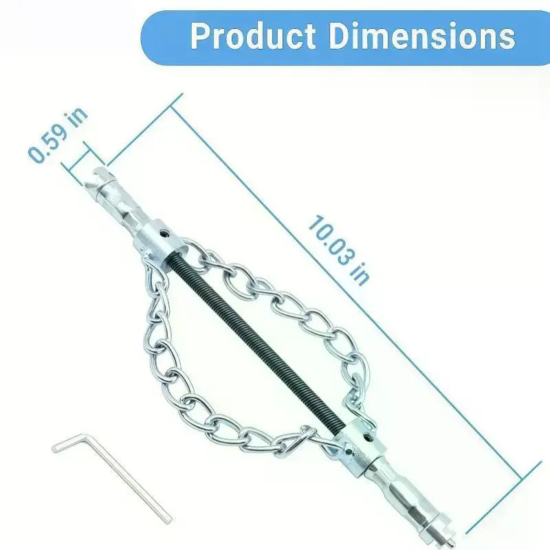 16MM Flex Shaft Drain Descaling Chain Pipe Cleaning Tool Drain Cleaning Tool Axl