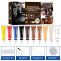 10-Color Leather Repair Kit – DIY Scratch & Scuff Restore Leather Repair Kit Axl 1 set