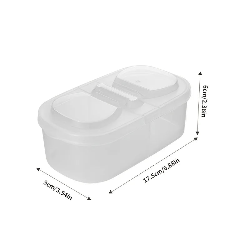 Dual Compartment Food Storage Container & Spice Organizer Food Storage Container Axl