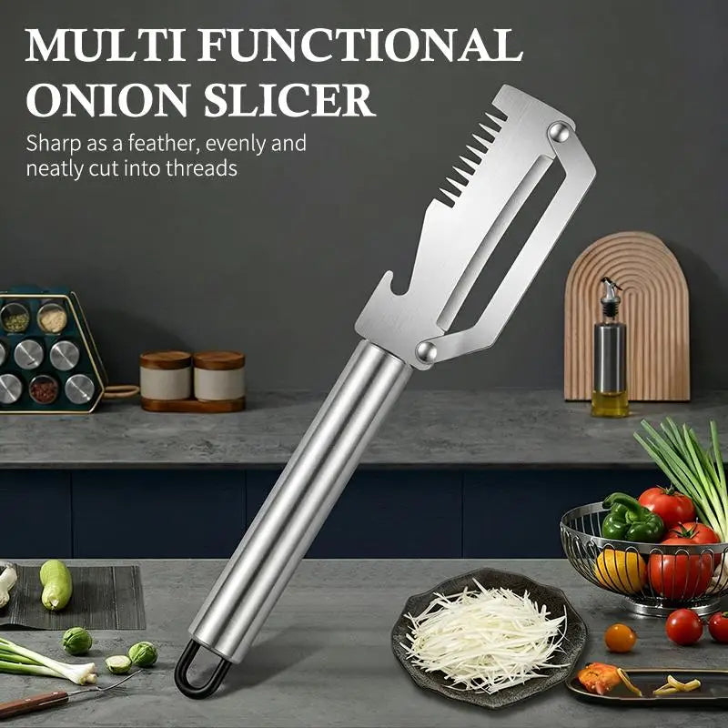 Stainless Steel Scallion Peeler Knife – 1/2/3 Pcs Set Vegetable Peeling Knife Axl