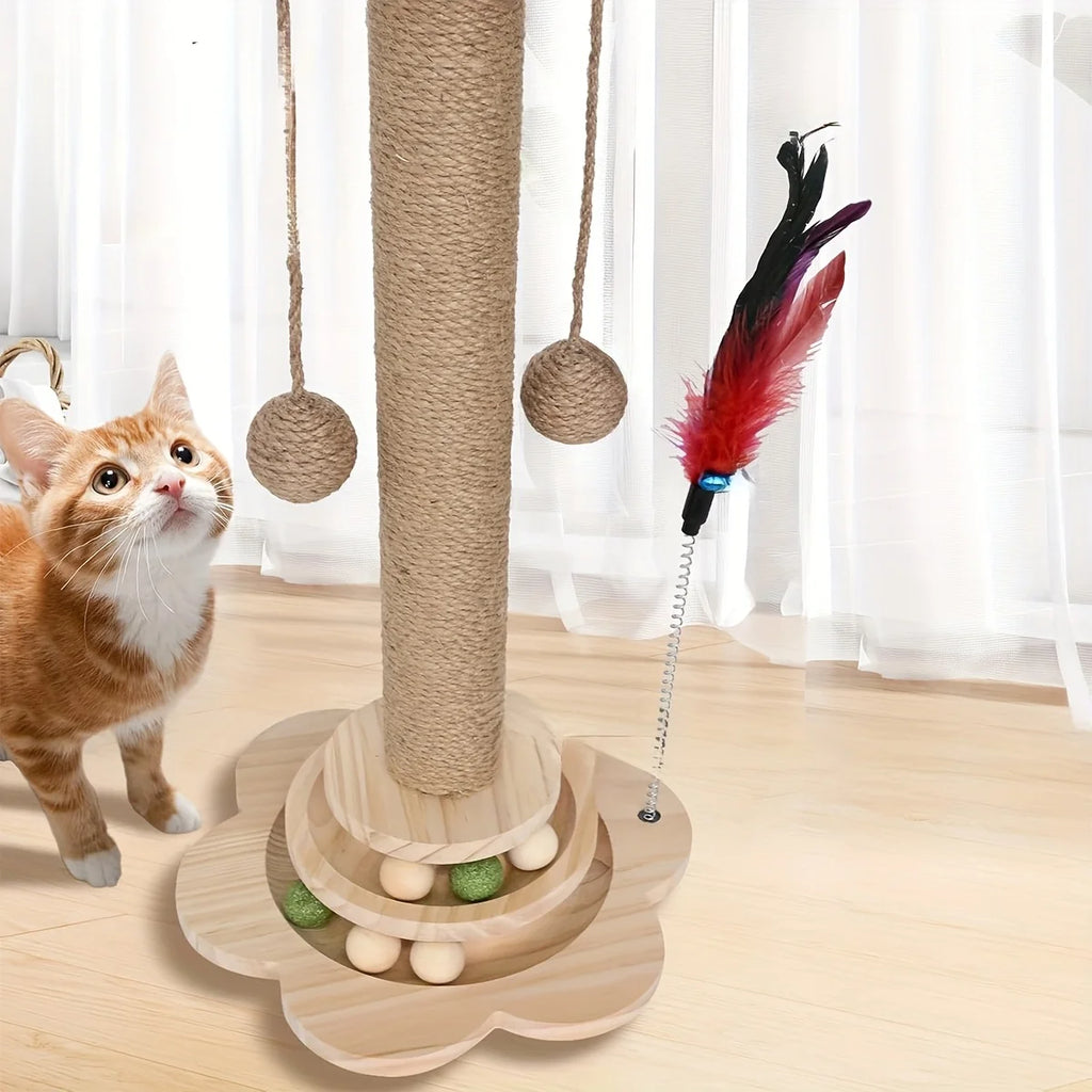 Sisal Jute Rope Cat Scratching Post Replacement – Extra Long Cat Scratching Rope Axl