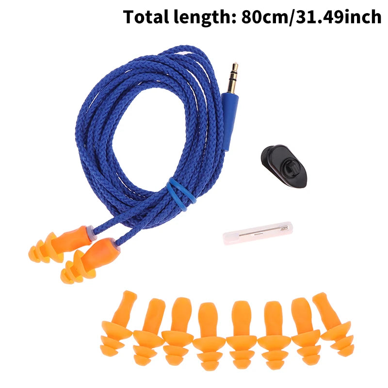 Industrial Noise Reduction Earplugs – Reusable Silicone Work Ear Protection Industrial Earplugs Axl 80CM