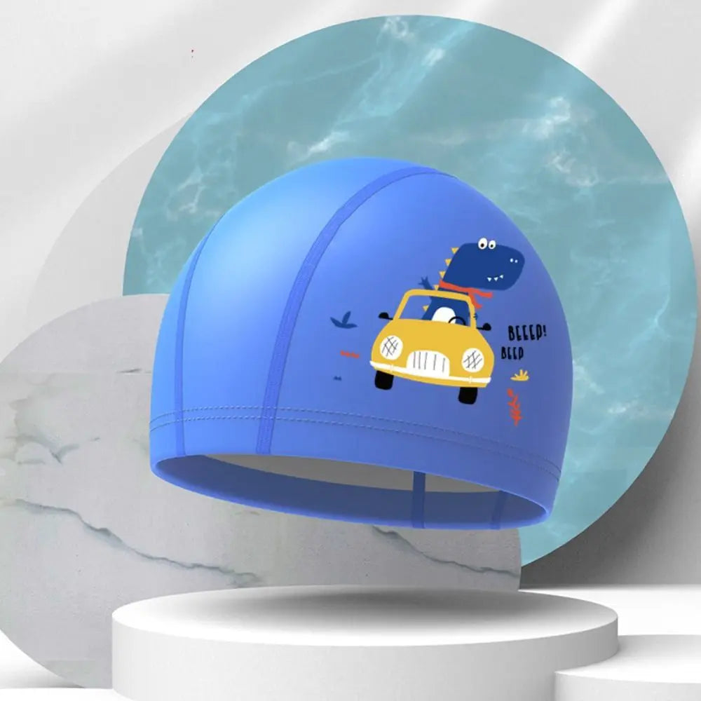 Kids Cartoon Swim Cap – Dolphin, Rabbit & Astronaut Designs Kids Swim Cap Axl 1