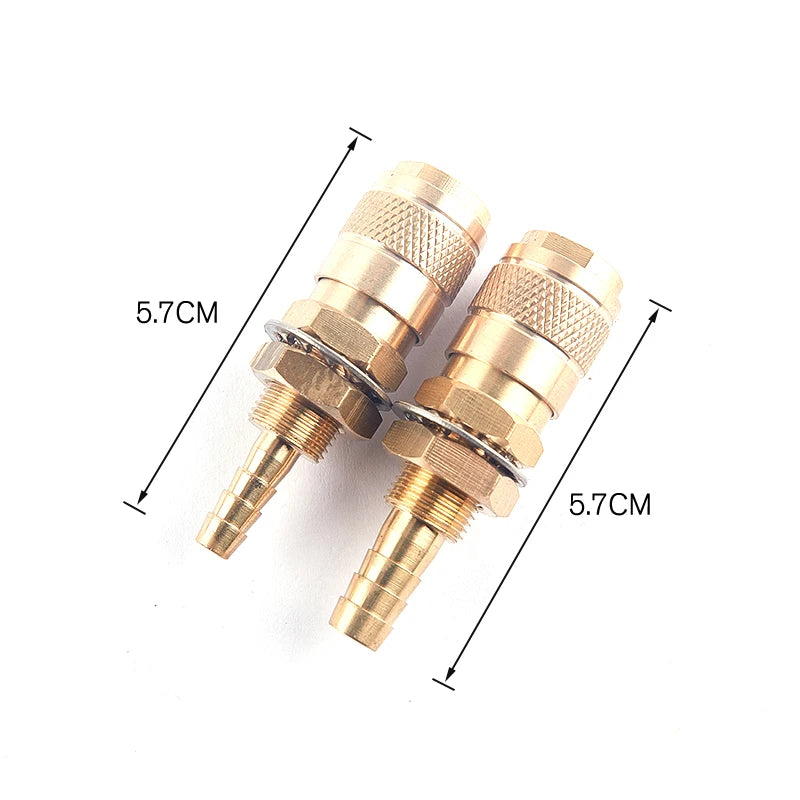 Water Cooled Gas Adapter Quick Connector TIG/MIG Torch M6/M8 Welding Torch Adapter Axl