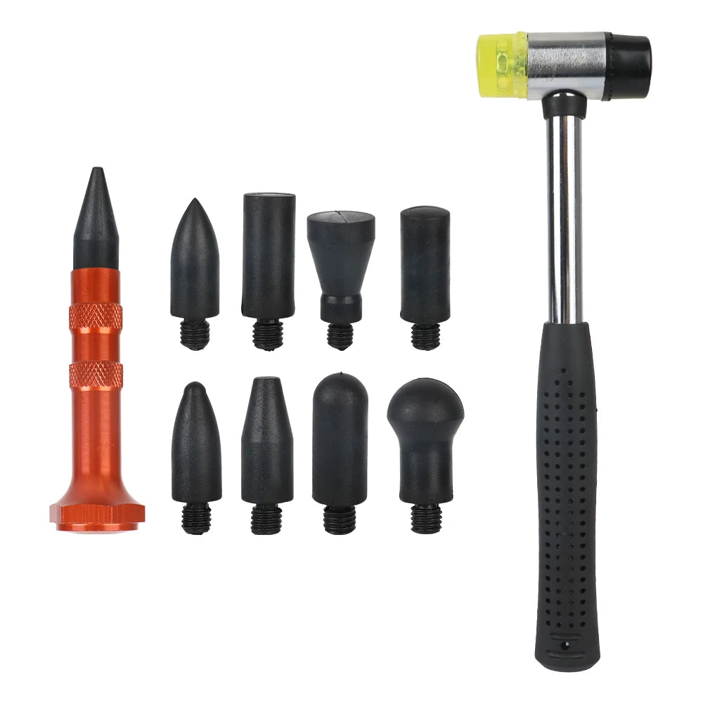 Paintless Dent Repair Kit – Tap Down Pen, Hammer & 8 Tips Dent Repair Tool Axl