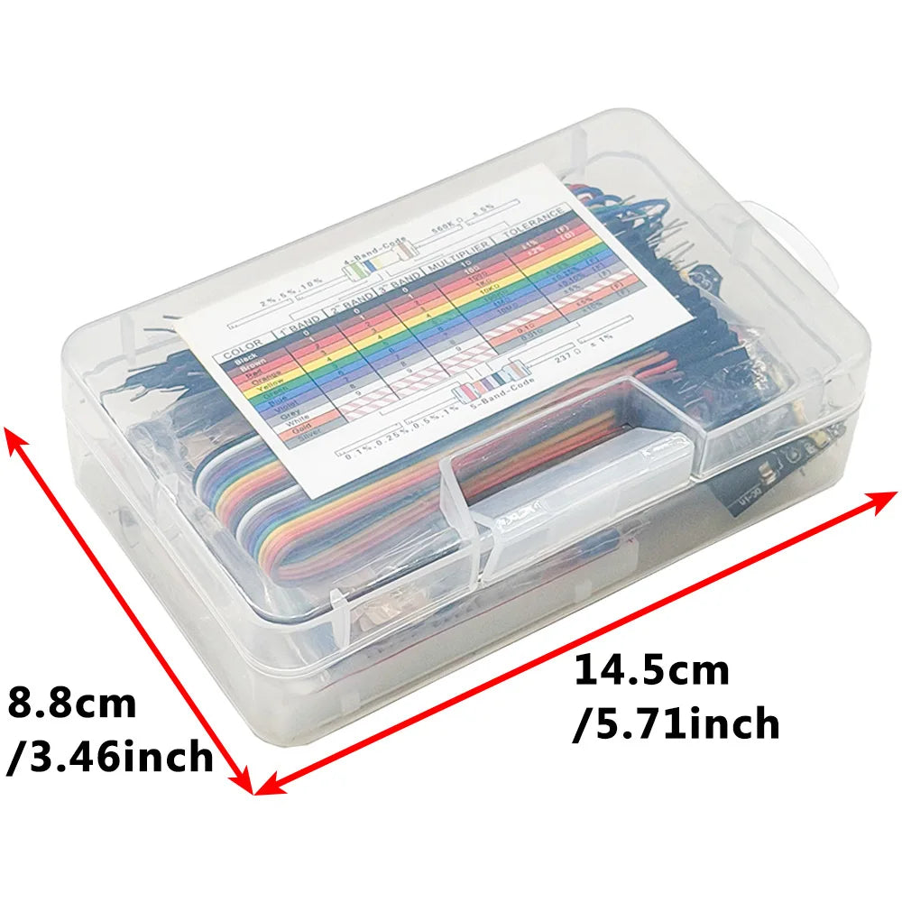 400-Hole Breadboard Starter Kit for Arduino UNO R3 – LED & Wires Electronics Starter Kit Axl