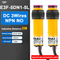 E3F Photoelectric Proximity Sensor Switch NPN PNP 6-36VDC Photoelectric Sensor Switch Axl E3F-5DN1