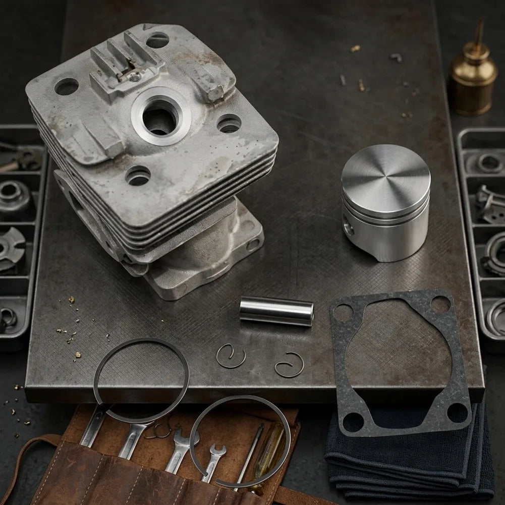 35mm Cylinder Piston Kit & Gasket for FS160 Brushcutter Brushcutter Repair Kit Axl