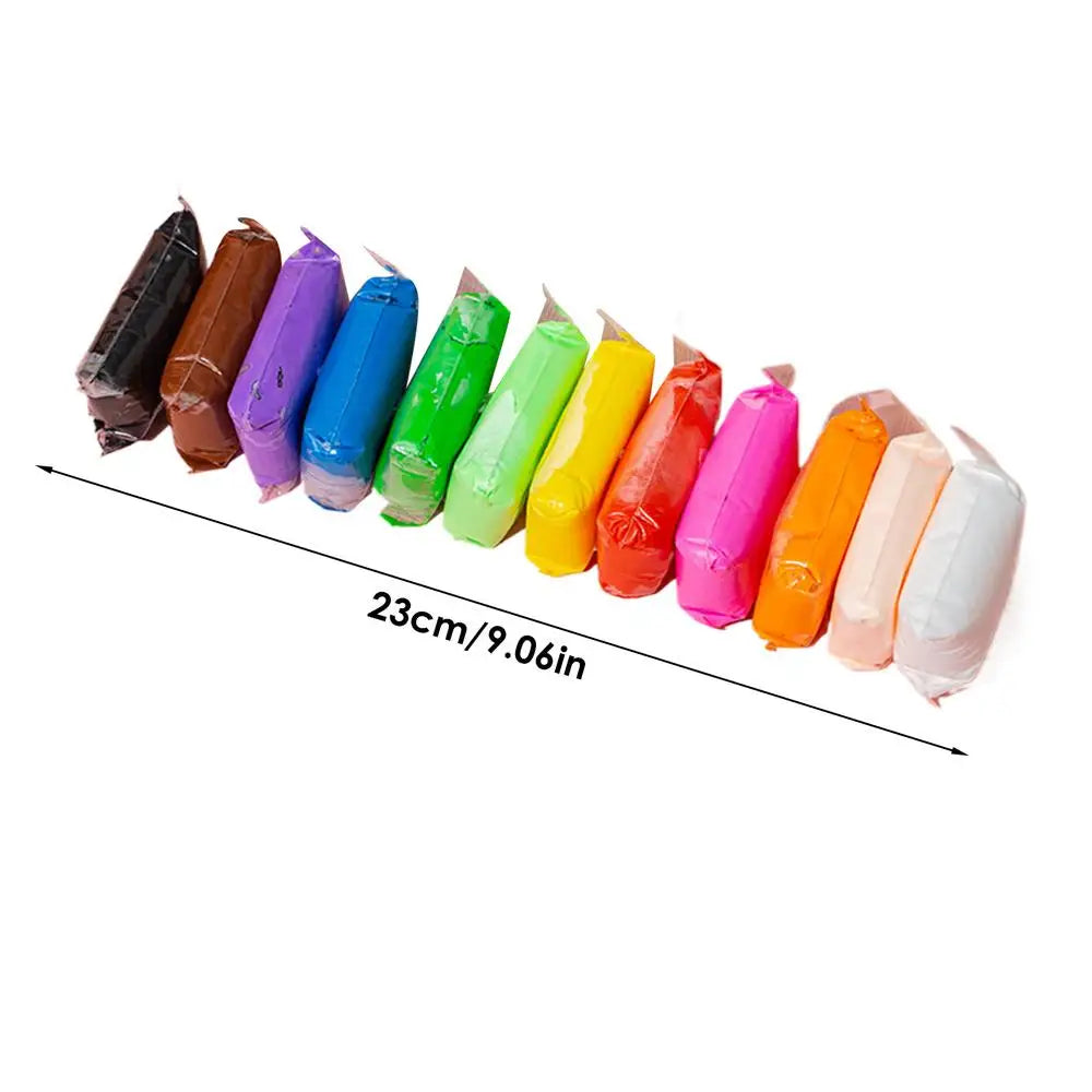 Kids Air Dry Clay Set – 12/24/36 Colors & Sculpting Tools Kids Clay Craft Kit Axl 01