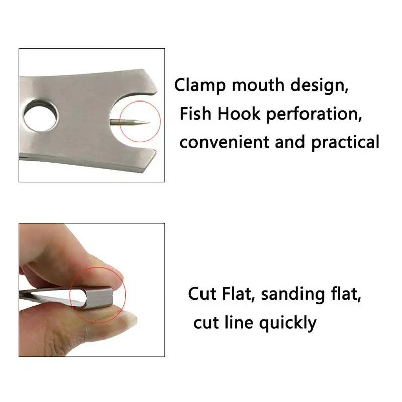Stainless Steel Fishing Line Cutter & Hook Eye Cleaner Tool Fishing Line Cutter Axl