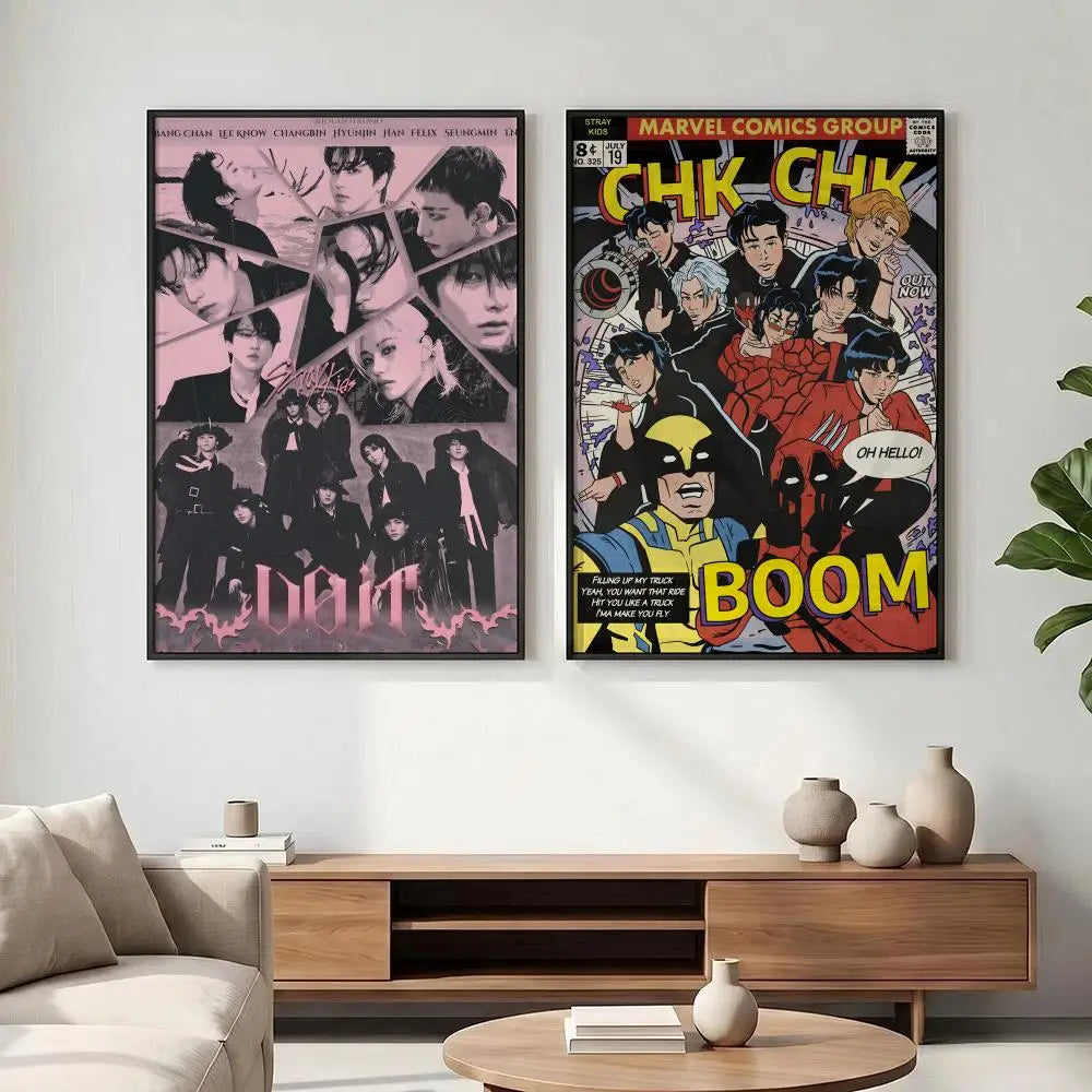 Stray Kids Kpop HD Wall Poster – Waterproof Sticky Decor Wall Art Poster Axl