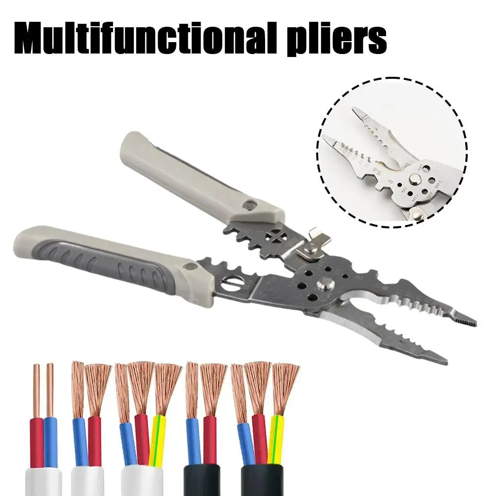 KITPIPI Wire Stripping Pliers – Multifunctional Electrician Tool Wire Stripping Pliers Axl