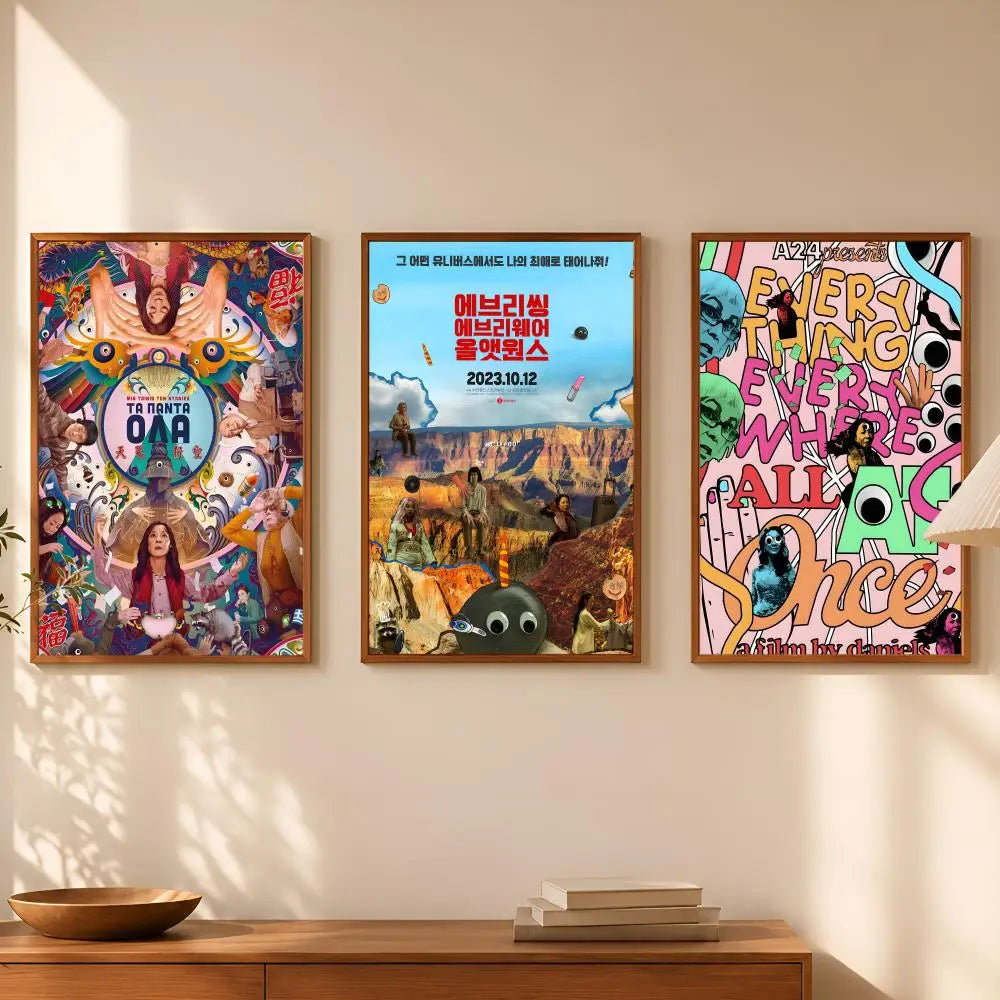 Everything Everywhere All at Once HD PVC Self-Stick Wall Poster Wall Art Poster Axl