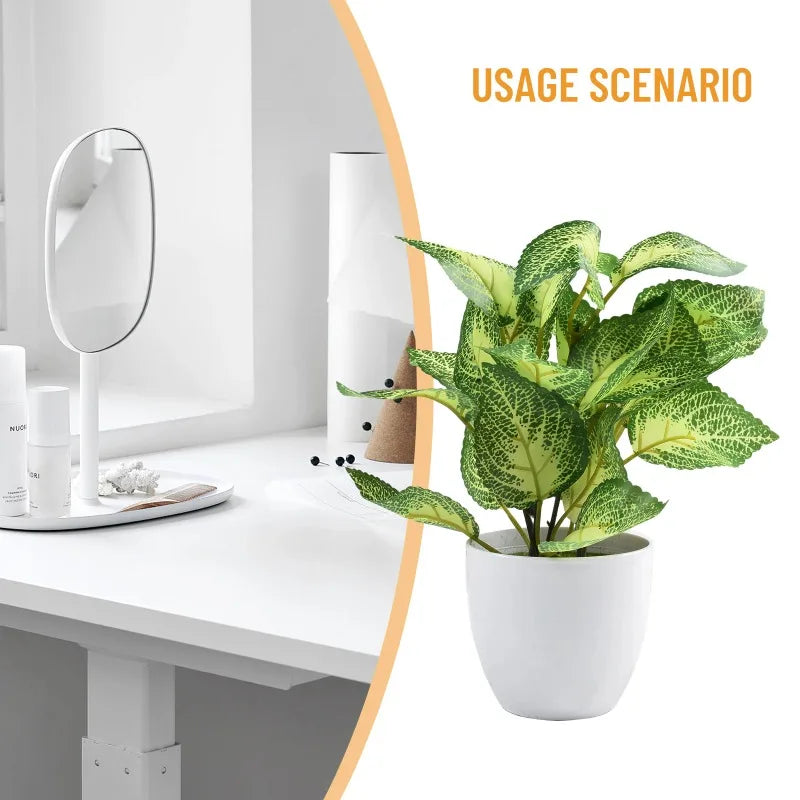 Artificial Potted Flower Bonsai | Plastic Desktop Plant Decor Artificial Flower Bonsai Axl
