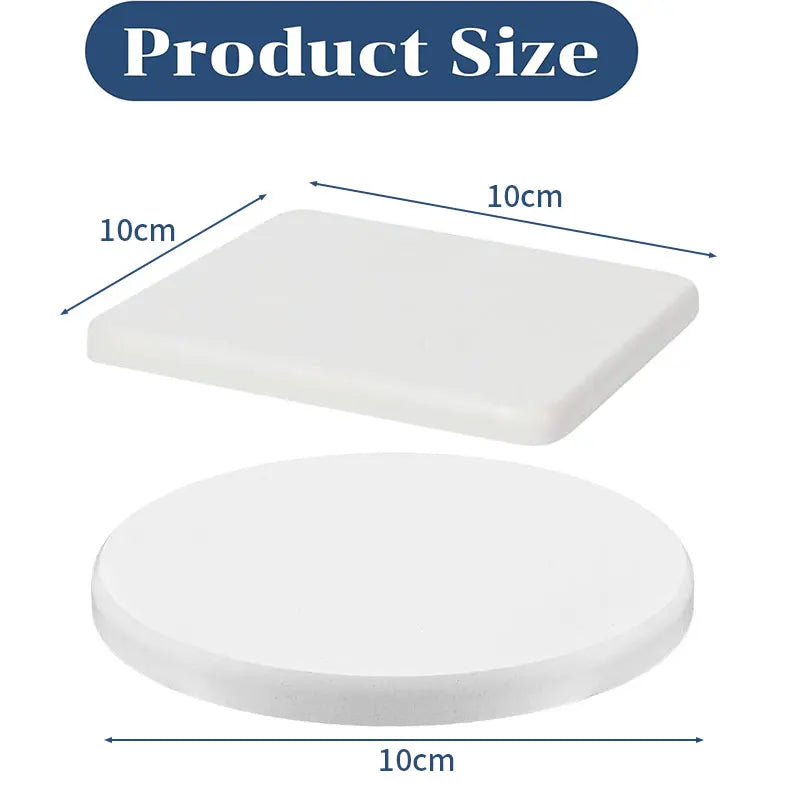 Diatomaceous Earth Coasters 4-Inch | Water Absorbing Stone Mats Diatomite Coaster Set Axl