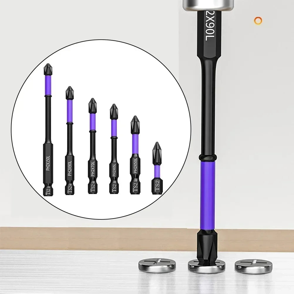 PH2 Magnetic Screwdriver Bit – Non-Slip Alloy Steel 25–150mm Screwdriver Bit Axl