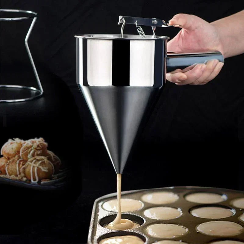 Stainless Steel Batter Dispenser with Stand | 600ml & 1200ml Batter Dispenser Axl 1200ml