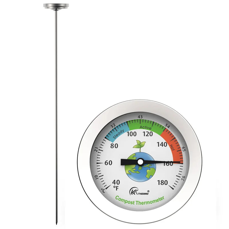 Soil Thermometer 20cm Stainless Steel Probe – Garden & Compost Soil Thermometer Axl The earth