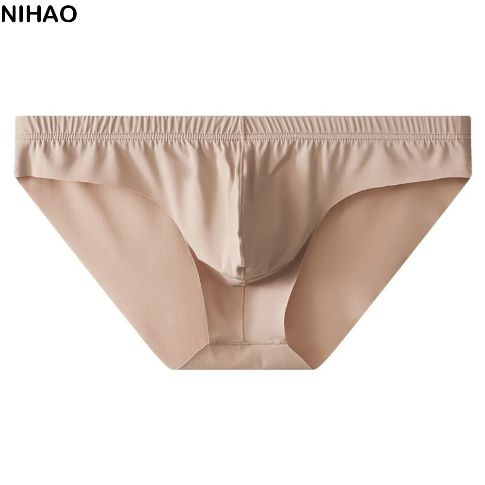 Men's Ice Silk Briefs – Soft Mid-Waist Triangle Underwear M–2XL Men's Briefs Axl