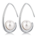Huitan Simulated Pearl Drop Earrings – Elegant Women's Jewelry Pearl Drop Earrings Axl E3697