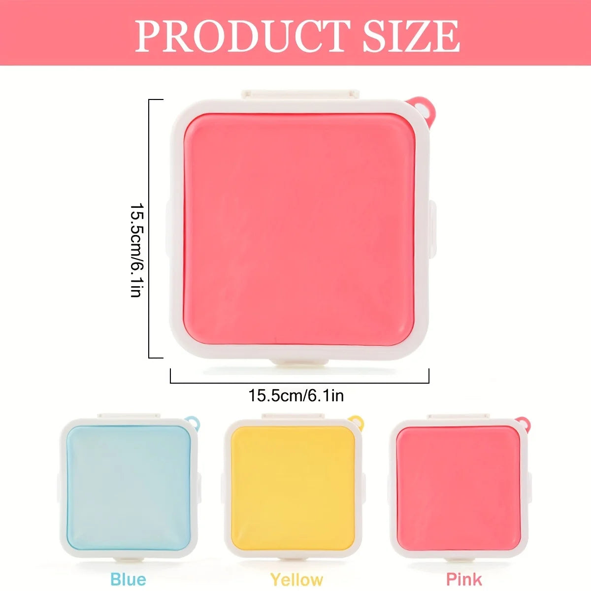 Silicone Sandwich Container – BPA-Free Snap Lid Food Storage Box Silicone Food Container Axl
